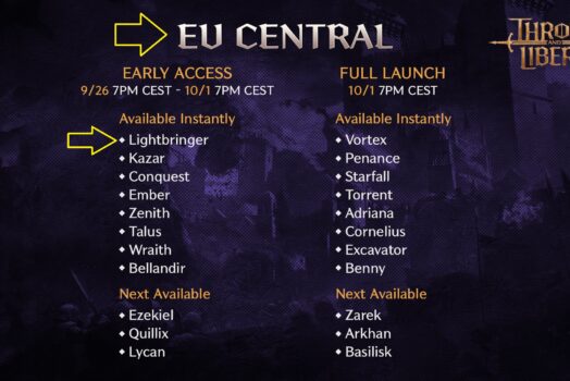 Throne and Liberty Early Access Plans